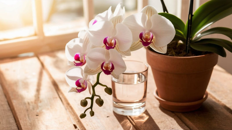 8. Orkide (Phalaenopsis)