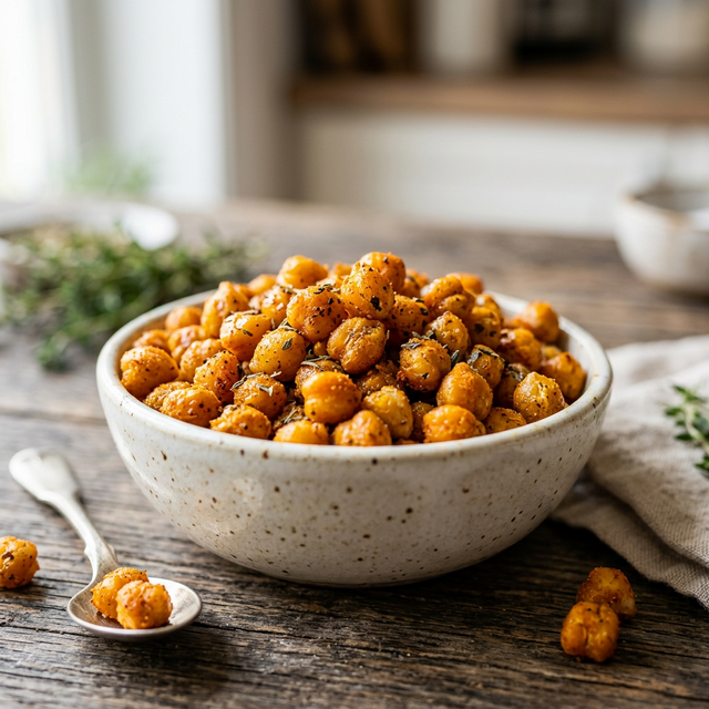 Ev Yapımı Baharatlı Nohut Cipsi